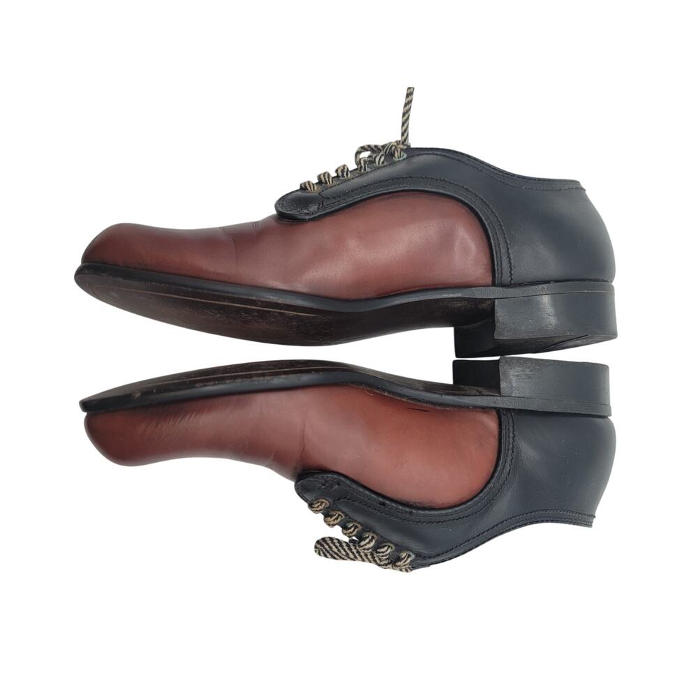 50s Vintage Dexter Two Toned Mens Dress Shoes - Picture 3 of 12